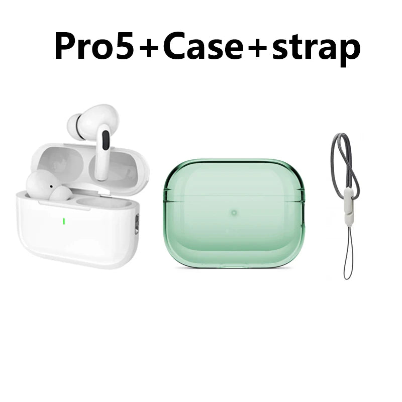 Wireless Bluetooth Earphones Pro 5 TWS Max Sport Earbuds In Ear Noise Cancelling Headset For iPhone Android Headphone